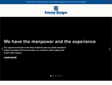 Tablet Screenshot of exteriordesigns.com